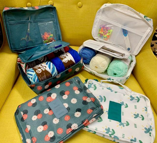 Travel Craft Bag for Crochet and Knitting – Yarn By The Sea