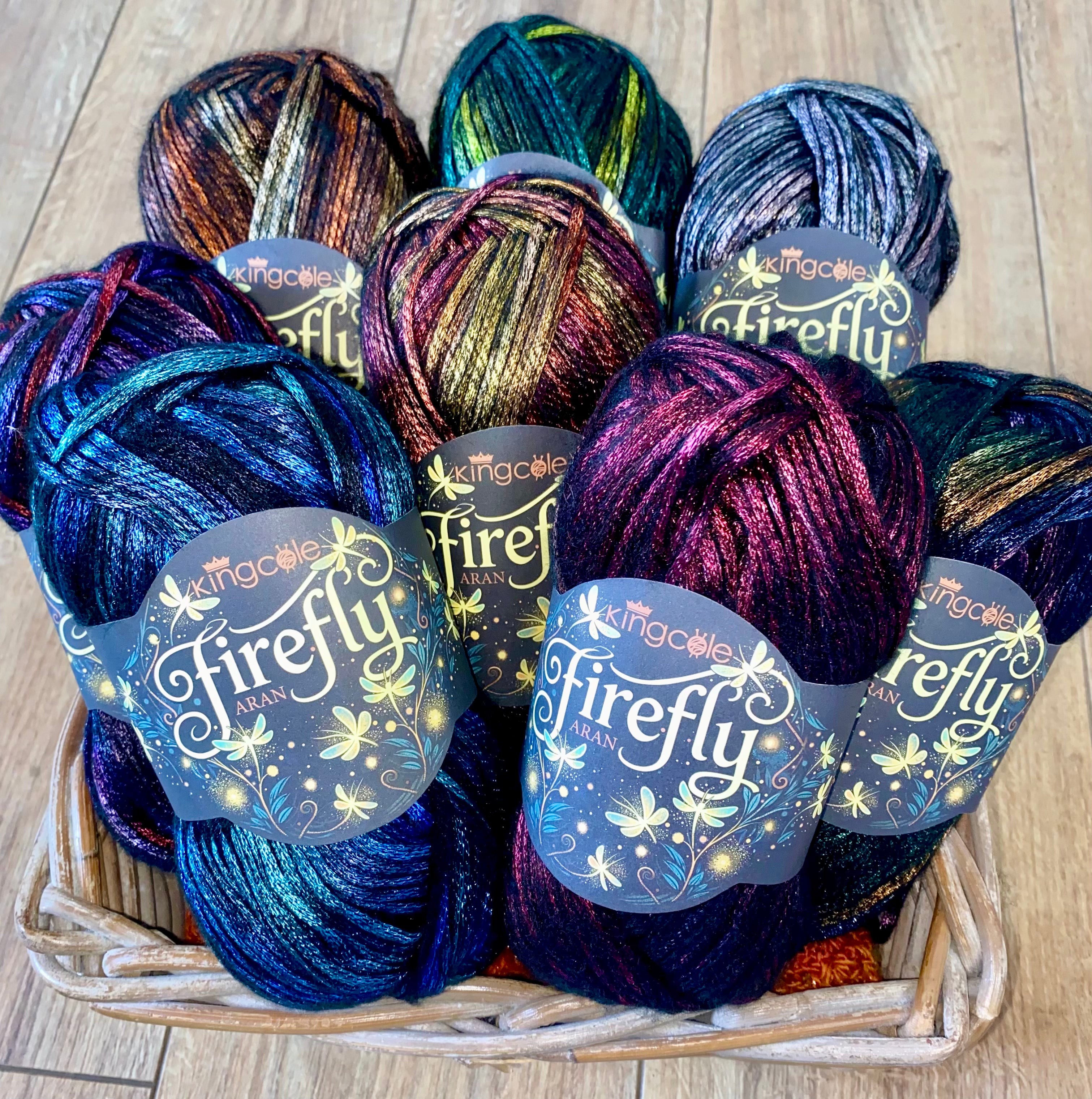 King Cole Firefly Aran 100g Ball Yarn By The Sea King Cole Firefly Aran 100g Ball Yarn By The Sea