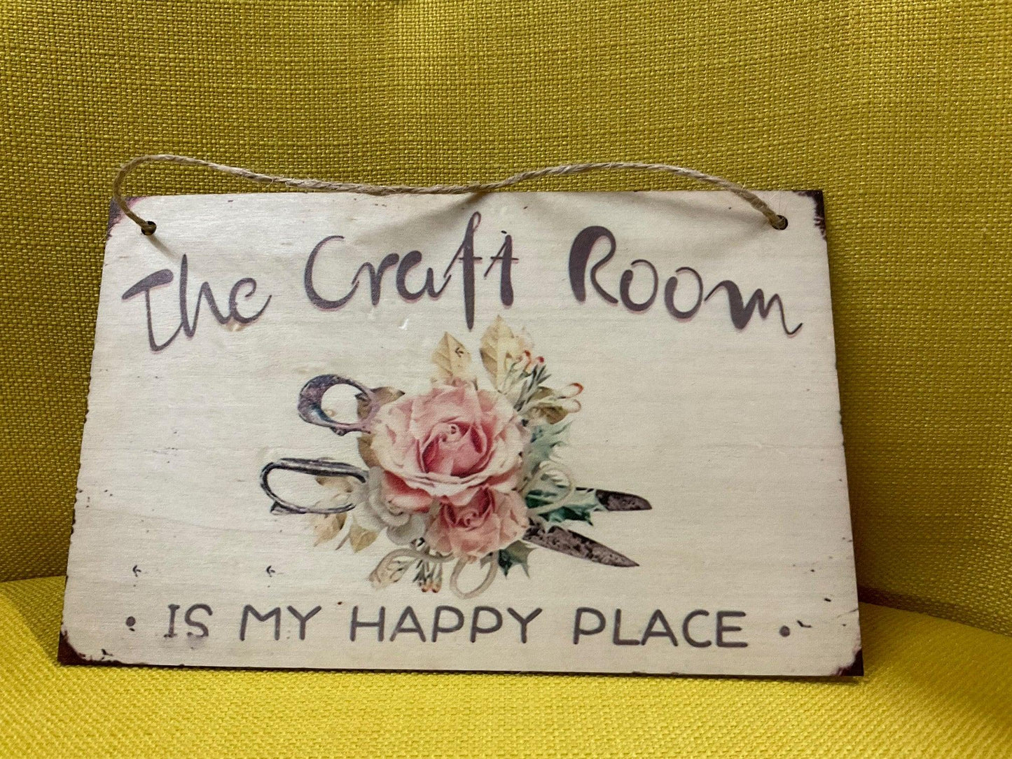 Handcrafted Wooden Sign - Yarn By The Sea