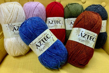 James C. Brett Aztec Aran with Alpaca 100g - Yarn By The Sea