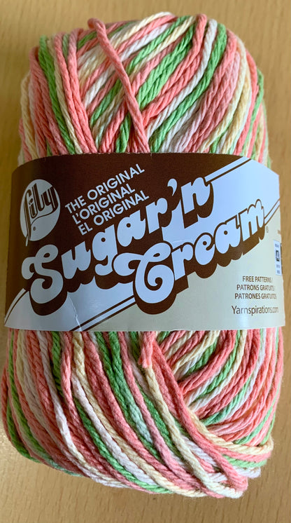 Hilo de algodón Lily Sugar n Cream Ombre Solids and Stripes - TODOS LOS COLORES