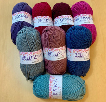 Stylecraft Bellissima DK - ALL COLOURS - Crochet Knit - Yarn By The Sea