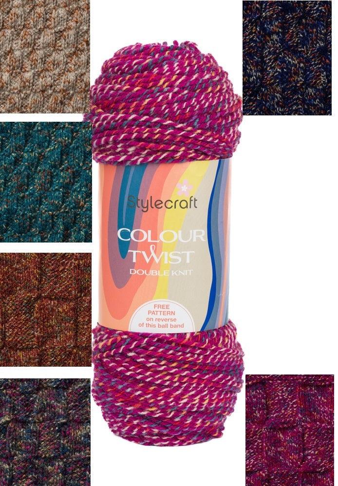 Stylecraft Colour Twist DK - ALL COLOURS - Knit Crochet - Yarn By The Sea