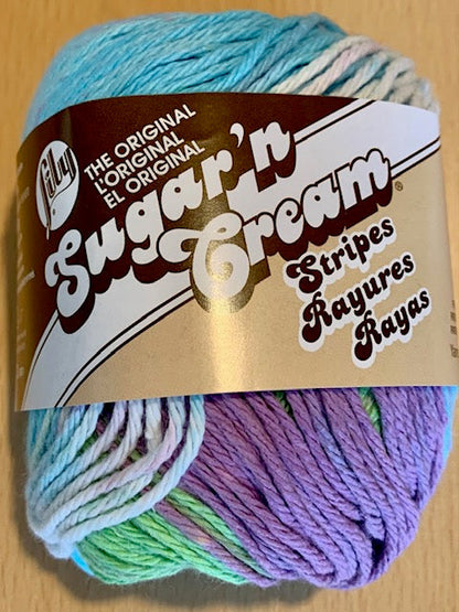 Lily Sugar n Cream Ombre Solids and Stripes - Cotton Yarn - ALL COLOURS